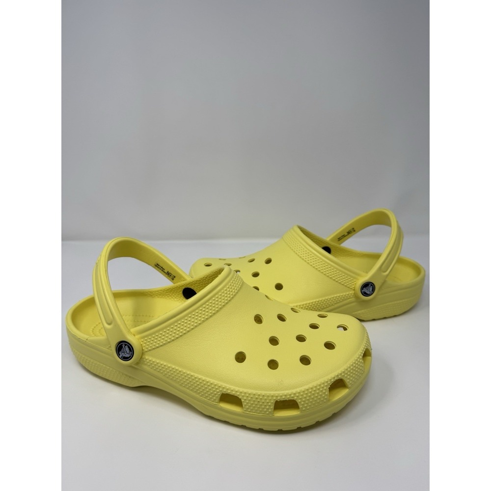 Crocs Classic Clog Yellow Slip On Casual Shoes Unisex Men 8 Women's 10